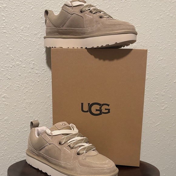 UGG Shoes - UGG Taupe Lace-Up Platform Sneakers